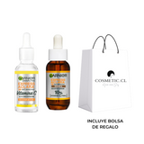 Pack Skin Active Rostro Serum Express Aclara 30ml + Skin Active Rostro Serum Noche Express Aclara 30ml