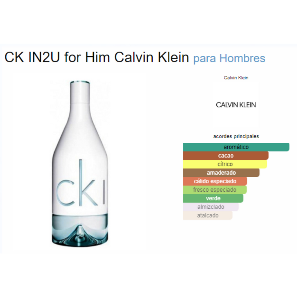 Him In2u Calvin Klein Hombre Klein In2u Perfume Ck Hombre Precio