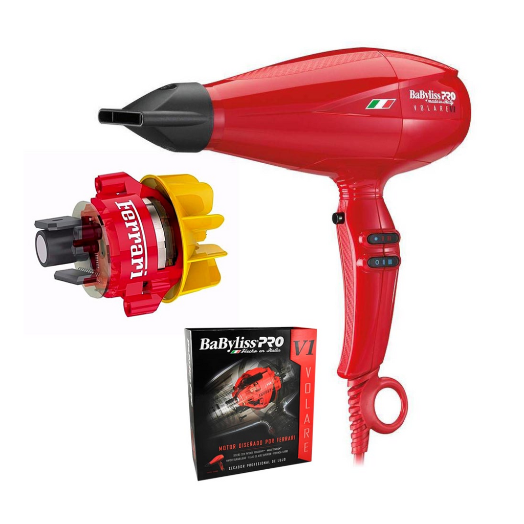 SECADOR BABYLISS VOLARE BABFR V1 MOTOR FERRARI ROJO Cosmetic