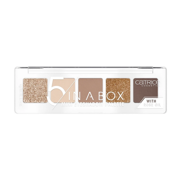 5 In a Box Mini Paleta de Sombra de Ojos 010 Golden Nude Look