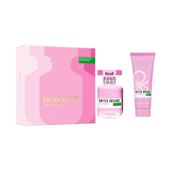 Benetton United Dreams Love Yourself EDT for Her 50ml + Body Lotion 75ml