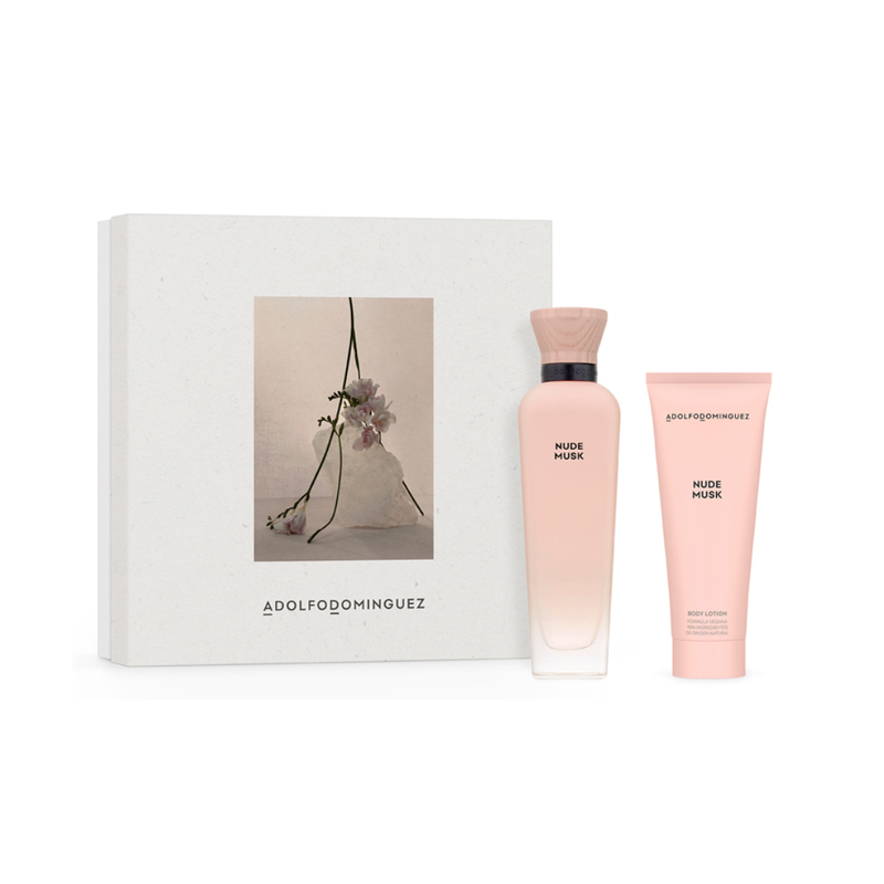 Set Adolfo Domínguez Nude Musk EDP 120ml + BL 75ml ANUAL LATAM