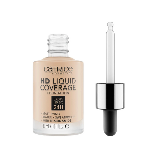 Base de Maquillaje HD Liquid Coverage 030 Sand Beige .