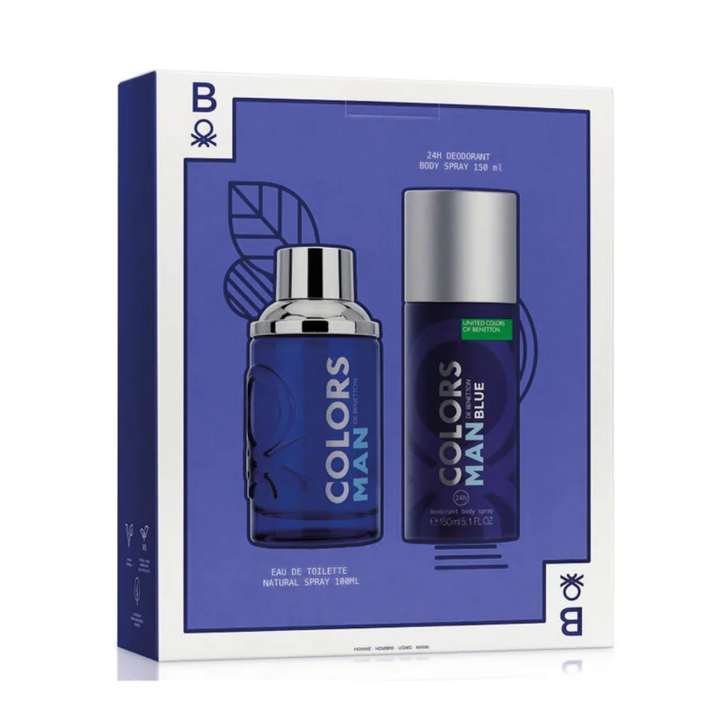 Set Benetton Colors Man Blue EDT 100ml + Deo 150ml