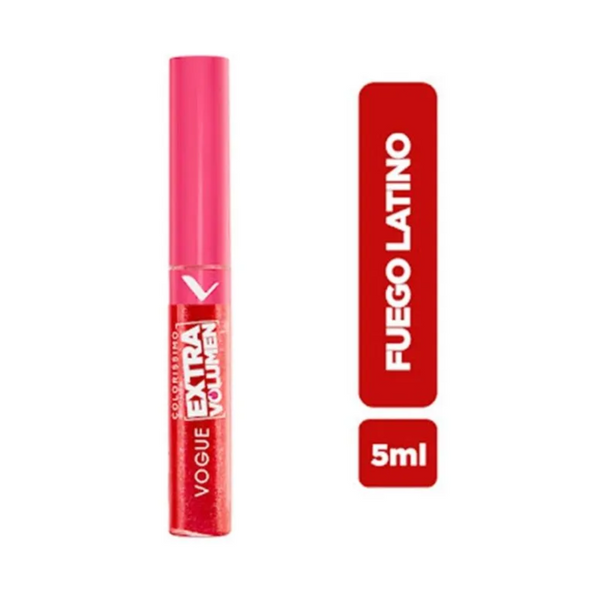Brillo Labial Coloríssimo Extra volumen - Fuego Latino 5 ml Vogue