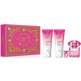 Set Perfume Versace Bright Crystal Absolu EDP pour Femme 90 ml + Mini 5 ml + Body Lotion 100 ml + Ge