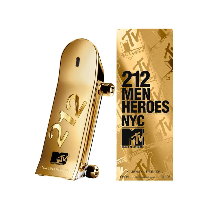 Perfume Carolina Herrera 212 Heroes MTV Edición Limitada 90 Ml EDT