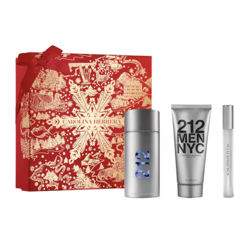 Set Carolina Herrera 212 Men EDT 100ml + After Shave Gel + Mini 10ml. 2024