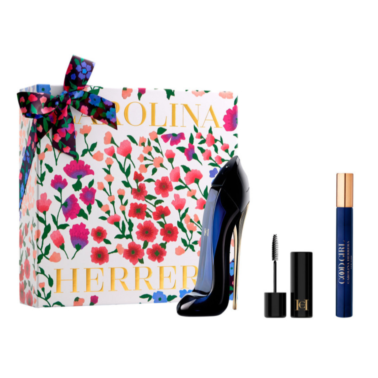 Set Perfume Good Girl EDP 80 ml + Mini 10 ml + Máscara de Pestañas 2 m ...