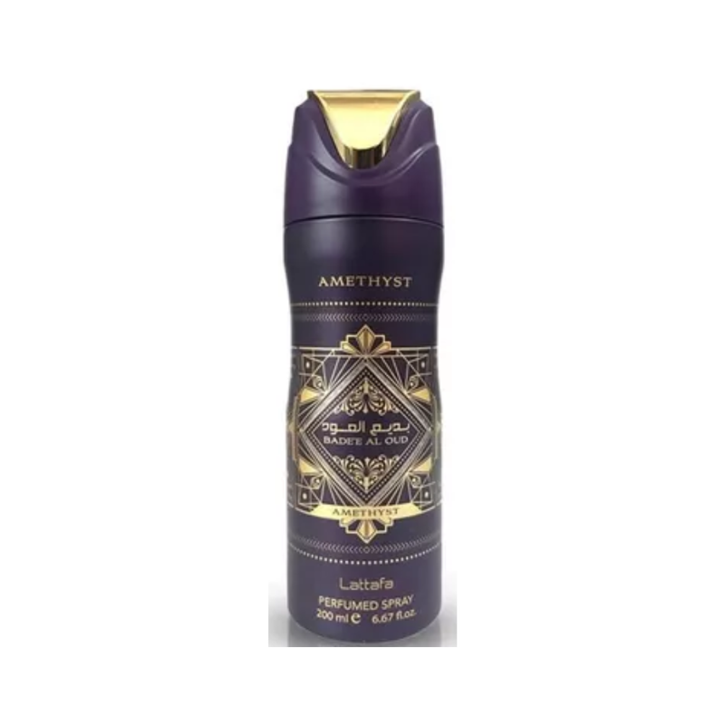 Desodorante Lattafa Badee Al Oud Amethyst Perfumed Spray 200 ml