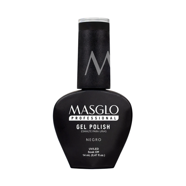 Esmalte Semi-Permanente Gel Polish Negro 14ml. Masglo Professional