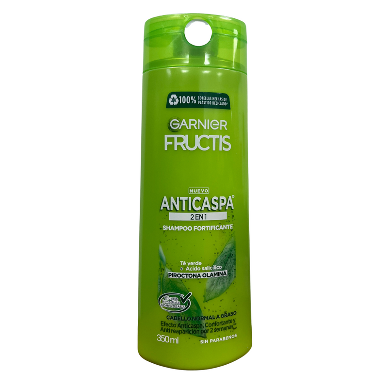 Shampoo Fructis Fortificante Garnier Anticaspa 2 en 1 - 350ml