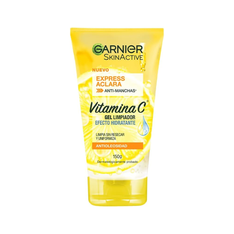 Gel de Limpieza Garnier Express Aclara Efecto Hidratante Vitamina C