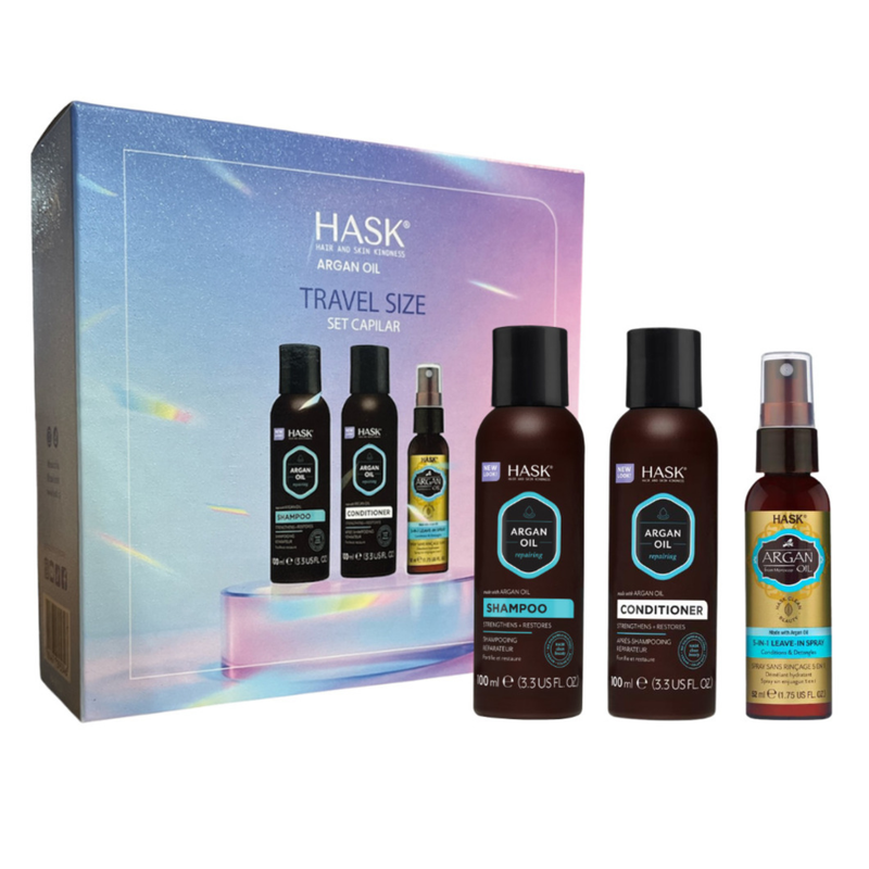 Set Capilar Argan Travel Size Hask (3 Un) – Cosmetic