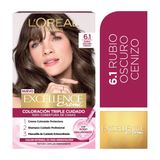 Tinte Excellence Creme 6.1 Rubio Oscuro Cenizo