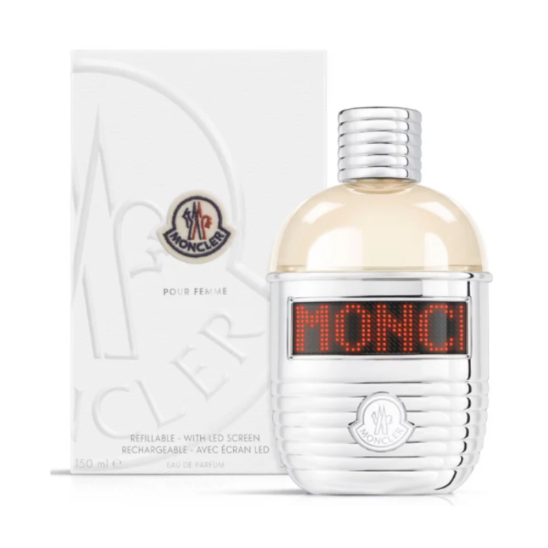 Moncler pour Femme EDP 150 ml. With Led Screen. Recargable – Cosmetic