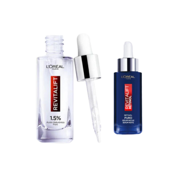 Pack Skin Care Loreal Rostro Acido Hialurónico Serum 30ml + Skin Care Loreal  Rostro Serum Facial  N .