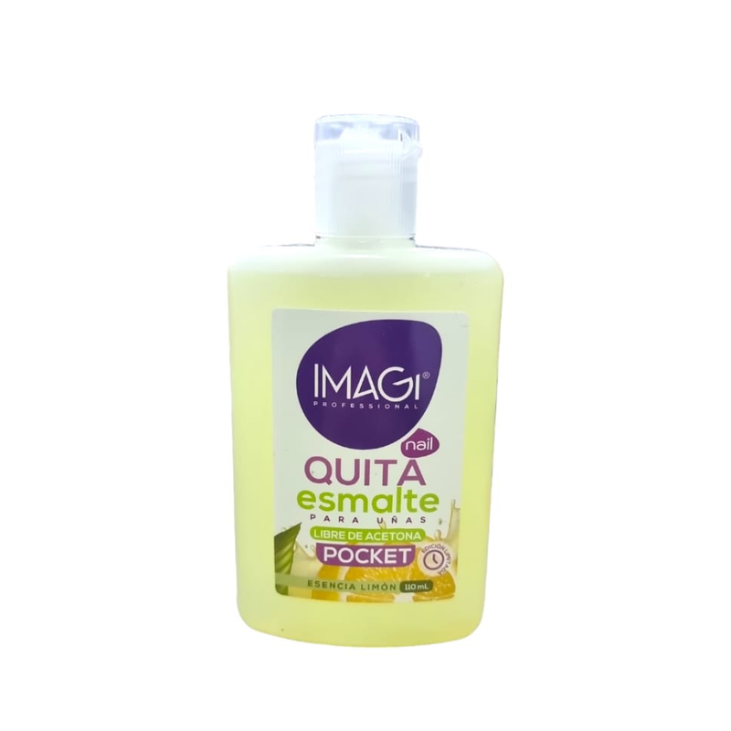 Quita Esmalte para Uñas Libre de Acetona Pocket 110ml