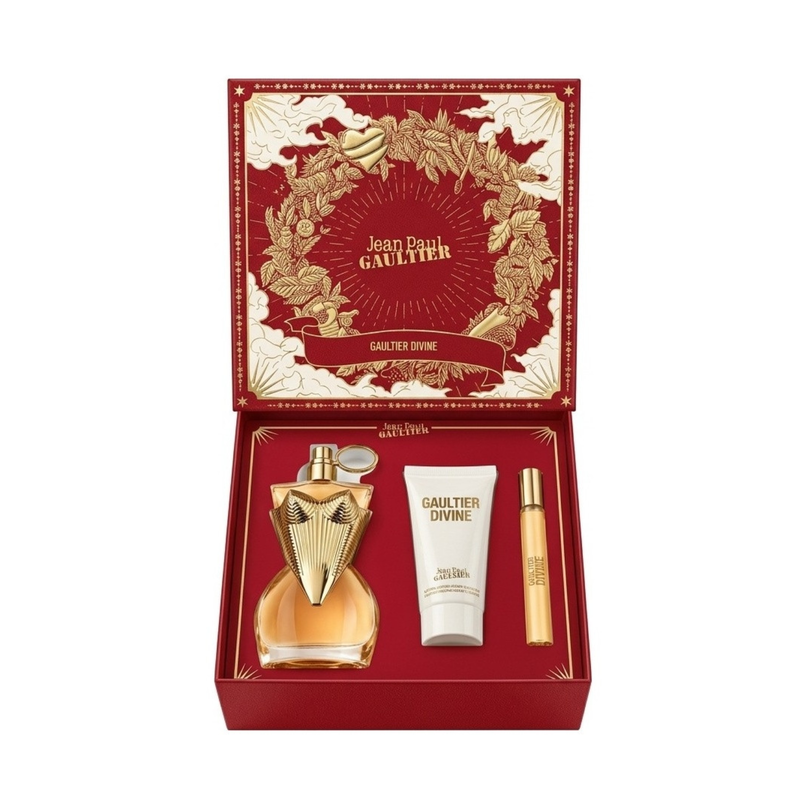 Set Perfume Gaultier Divine EDP 100 ml + EDT 10 ml + Body Lotion 75 ml ...