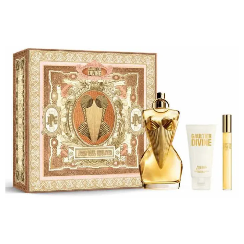 Set Perfume Gaultier Divine EDP 100 ml + Mini 10 ml + Body Lotion 75 ml Jean Paul Gaultier 2024