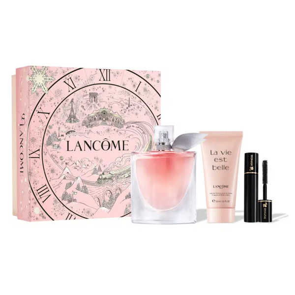 Set Perfume La Vida Es Bella EDP 100 ml + Body Lotion 50 ml + Hyp2 ml Lancôme