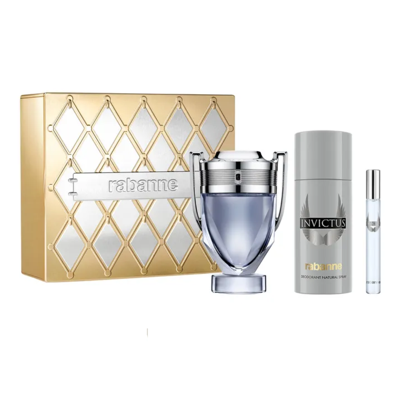 Set Perfume Paco Rabanne Invictus EDT 100 ml Deo 150 ml Mini