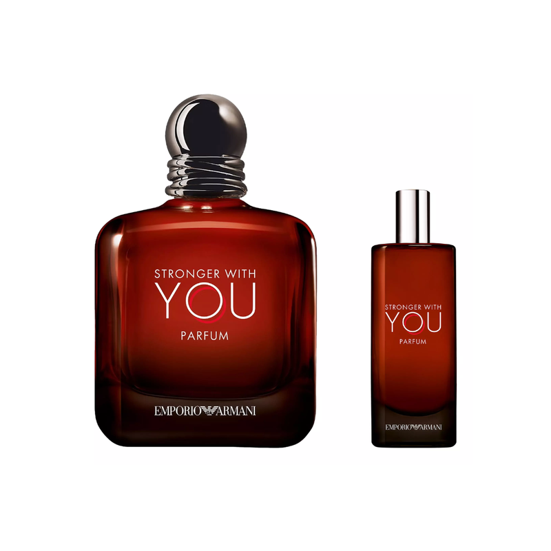 Set Perfume Stronger With You Parfum 100 ml + Mini 15 ml Emporio Armani