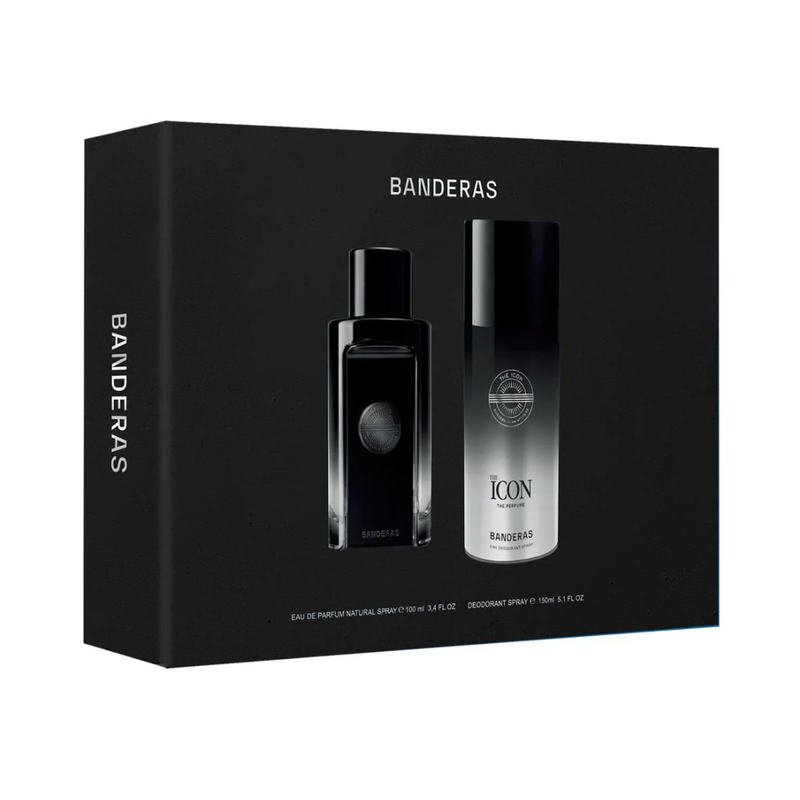 Set Perfume The Icon The Perfume EDP 100 ml + Deo 150 ml Hombre Antonio Banderas 2025