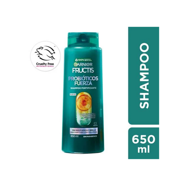 Shampoo Fructis Probióticos Fuerza 650ml