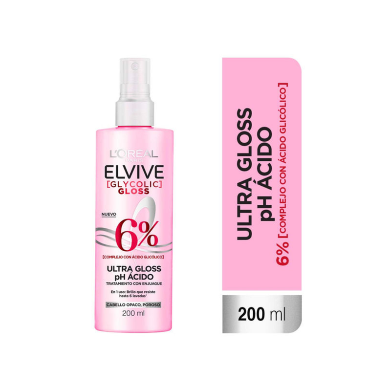 Tratamiento con Enjuague Elvive GlyColic Gloss 200 ml