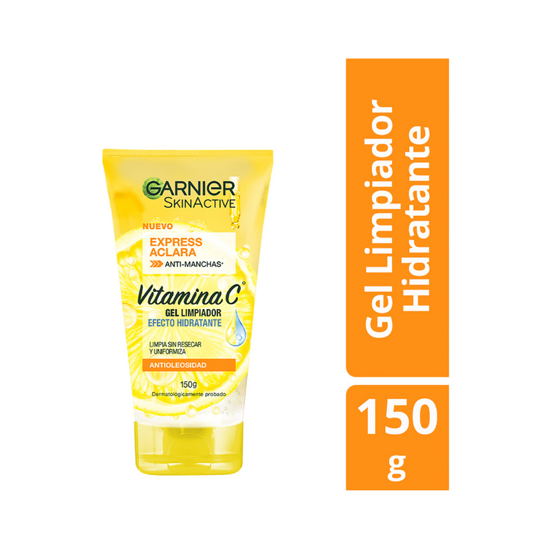 Gel de Limpieza Garnier Express Aclara Efecto Hidratante Vitamina C