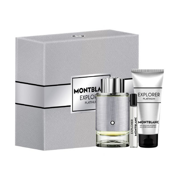 Set Montblanc Explorer Platinum EDP 100 ml + 7,5 ml + Gel de Ducha Integral 100 ml