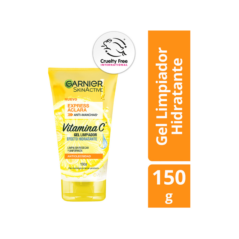 Gel de Limpieza Garnier Express Aclara Efecto Hidratante Vitamina C