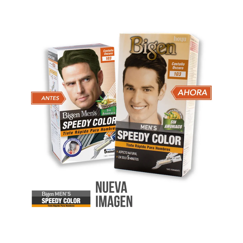 Spedy Color TINTE PERMANENTE PARA HOMBRE SPEEDY COLOR #103 CASTAÑO OSCURO – Cosmetic