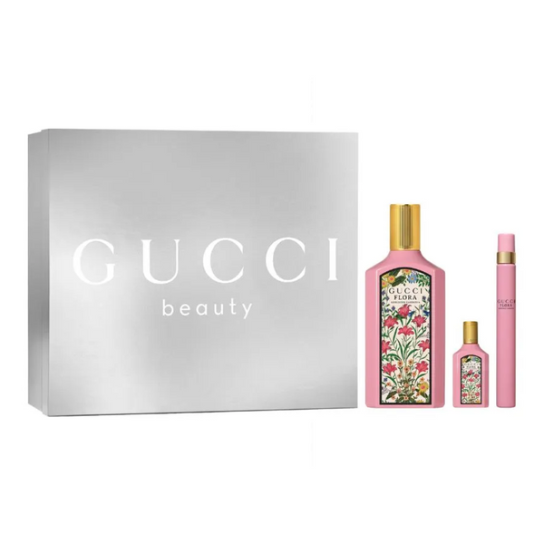 Set Gucci Flora Gorgeous Gardenia EDP 100 ml + 10 ml + 5 ml