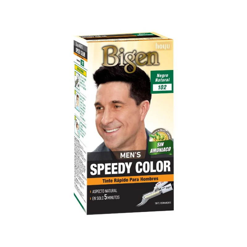 TINTE PERMANENTE PARA HOMBRE SPEEDY COLOR #102 NEGRO NATURAL