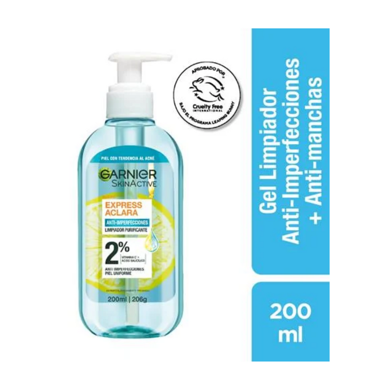 Garnier Express Aclara Anti-Imperfecciones con Ácido Salicílico 200 ml C6902900