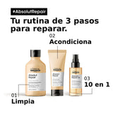 Pack Shampoo Absolut Repair Gold Quinoa 300 ML + Acondicionador Absolut Repair Gold Quinoa 200 ML + Estuche