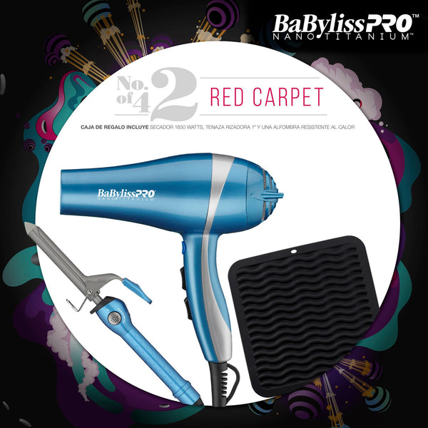 Kit BabylissPro Secador + ondulador y alfombra de mesa