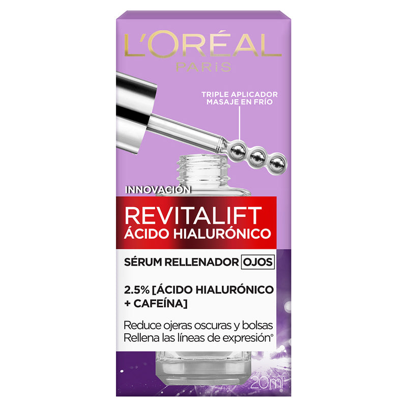 Loréal Paris Serum Rellenador de Ojos Revitalift Acido Hialuronico 20 mL