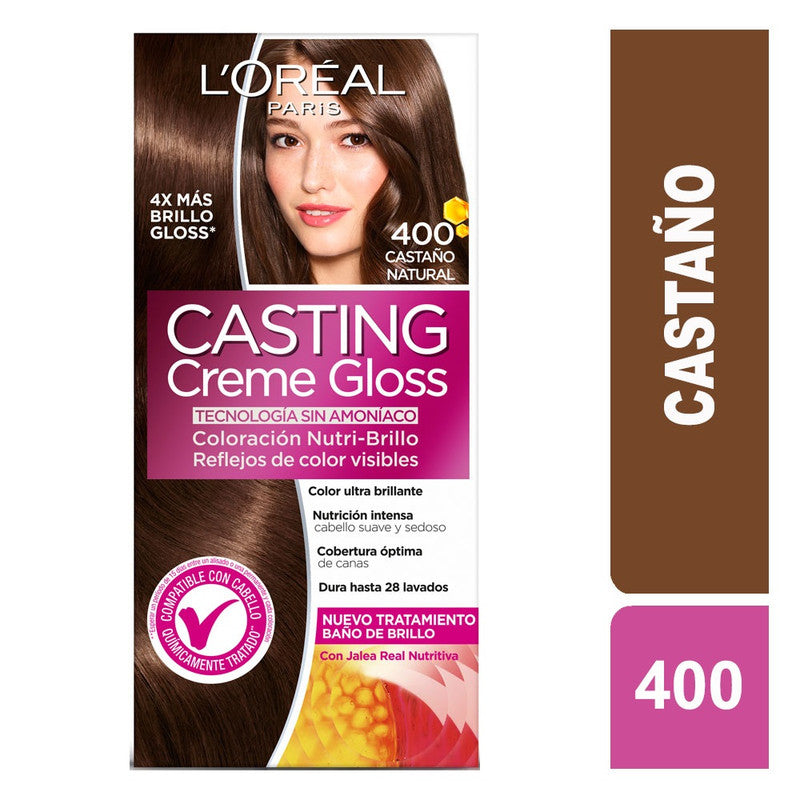 Tinte Casting Creme Gloss 400 Castaño Natural Jale Real
