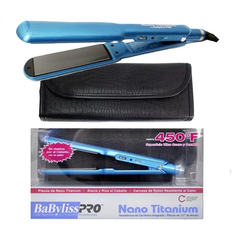 Plancha Delgada BABNT9559UZ Nano Titanium BABYLISS 38MM