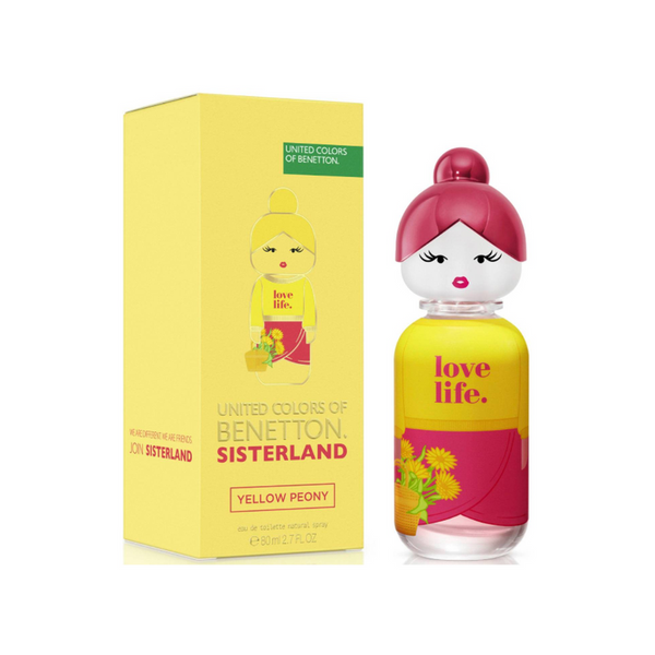 Benetton Sisterland Yellow Peony EDT 80 ML Mujer