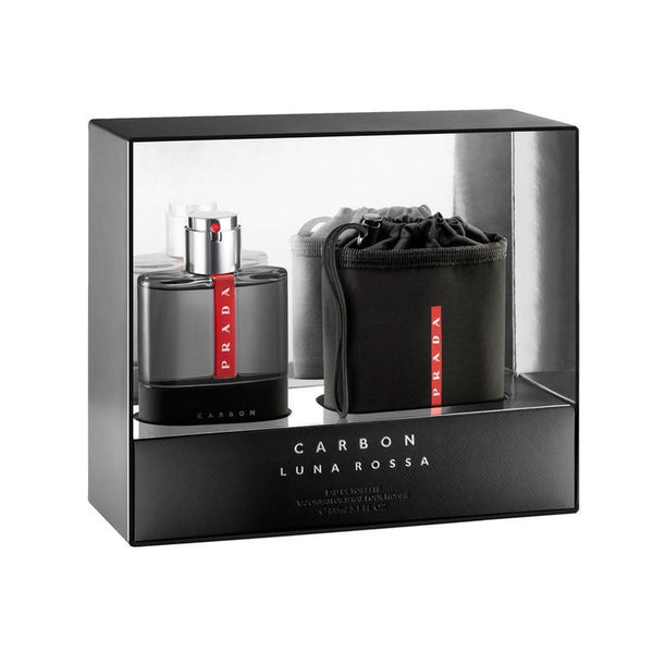 PRADA LUNA ROSSA CARBON EDT 100 ML TRAVEL POUCH – Cosmetic