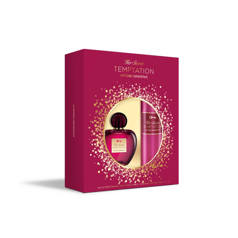 Set Antonio Banderas Her Secret Temptation EDT 80 ml + DEO 150 ml