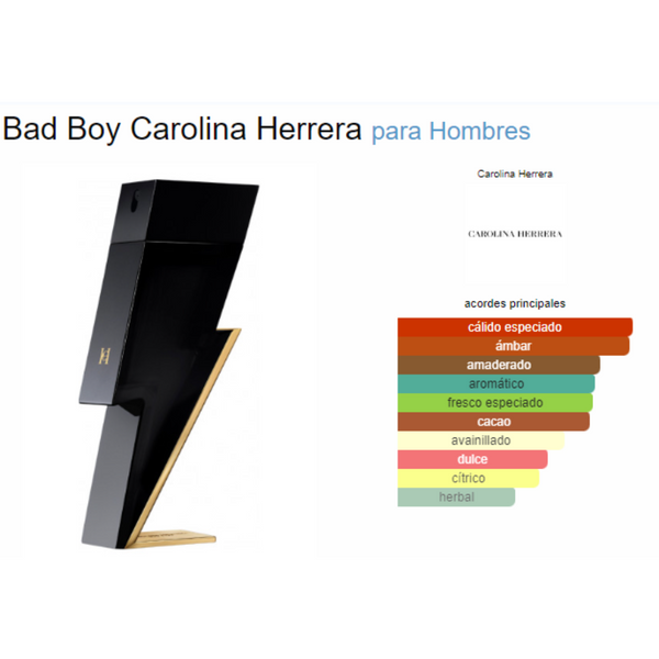 CAROLINA HERRERA Bad Boy EDT Hombre 100ml