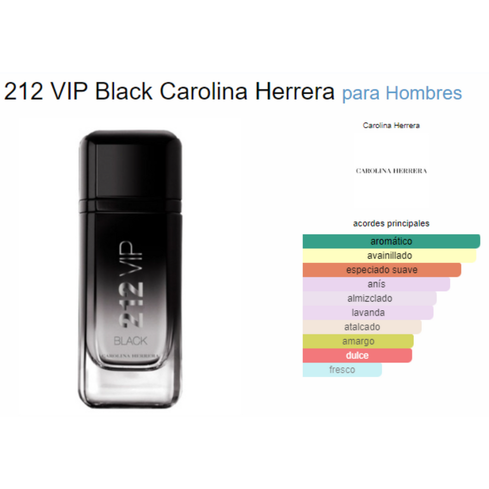 Carolina herrera 212 vip black precio sale