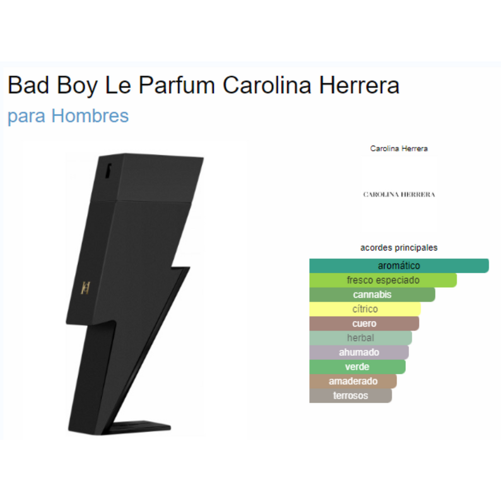 Perfume Carolina Herrera BAD BOY Le Parfum EDP 150 ml – Cosmetic