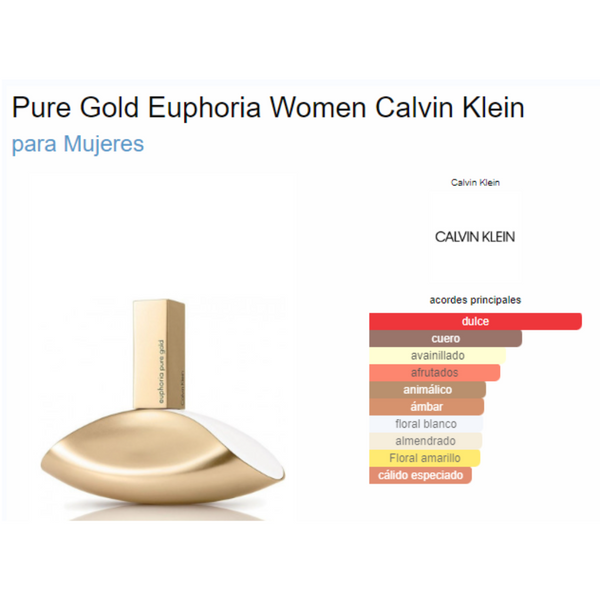 Euphoria Pure Gold 100ML EDP Mujer Calvin Klein