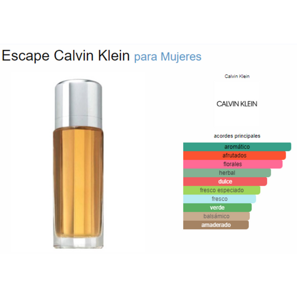 Escape 100ML EDP Mujer Calvin Klein